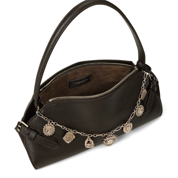 Chocolate The Ralph Goatskin Small Shoulder Bag Ralph Lauren Collection 5