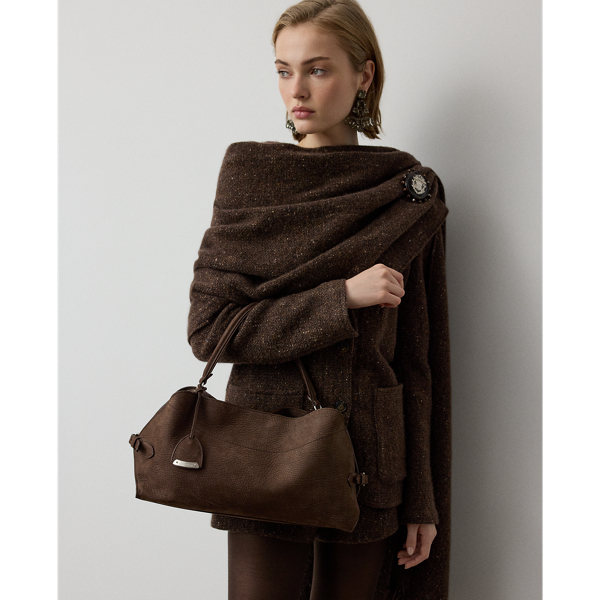 The Ralph Nubuck Pebbled Shoulder Bag