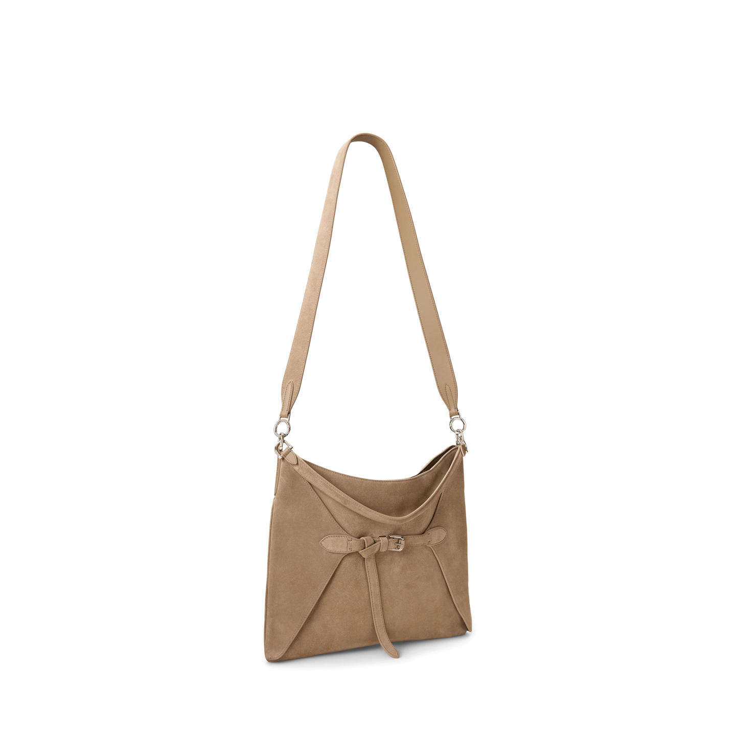 Женская сумка Ralph Lauren The Ralph Calf-Suede Slim Tote, цвет: Серо-коричневый — фото 1