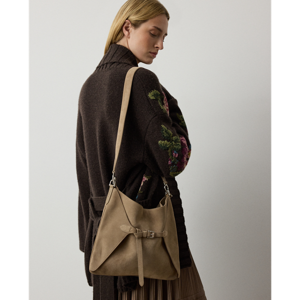 The Ralph Calf-Suede Slim Tote