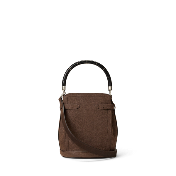 Luggage Brown The Ralph Nubuck Small Bucket Bag Ralph Lauren Collection 4
