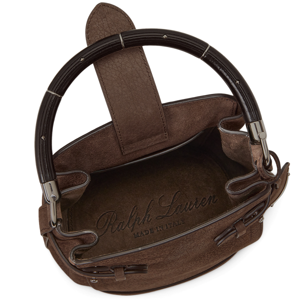Luggage Brown The Ralph Nubuck Small Bucket Bag Ralph Lauren Collection 5