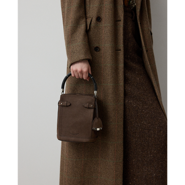 Luggage Brown The Ralph Nubuck Small Bucket Bag Ralph Lauren Collection 7