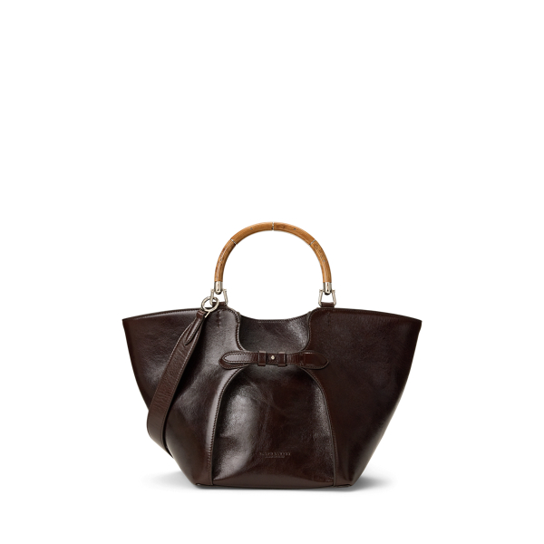 Luggage Brown The Ralph Washed Leather Tote Ralph Lauren Collection 4