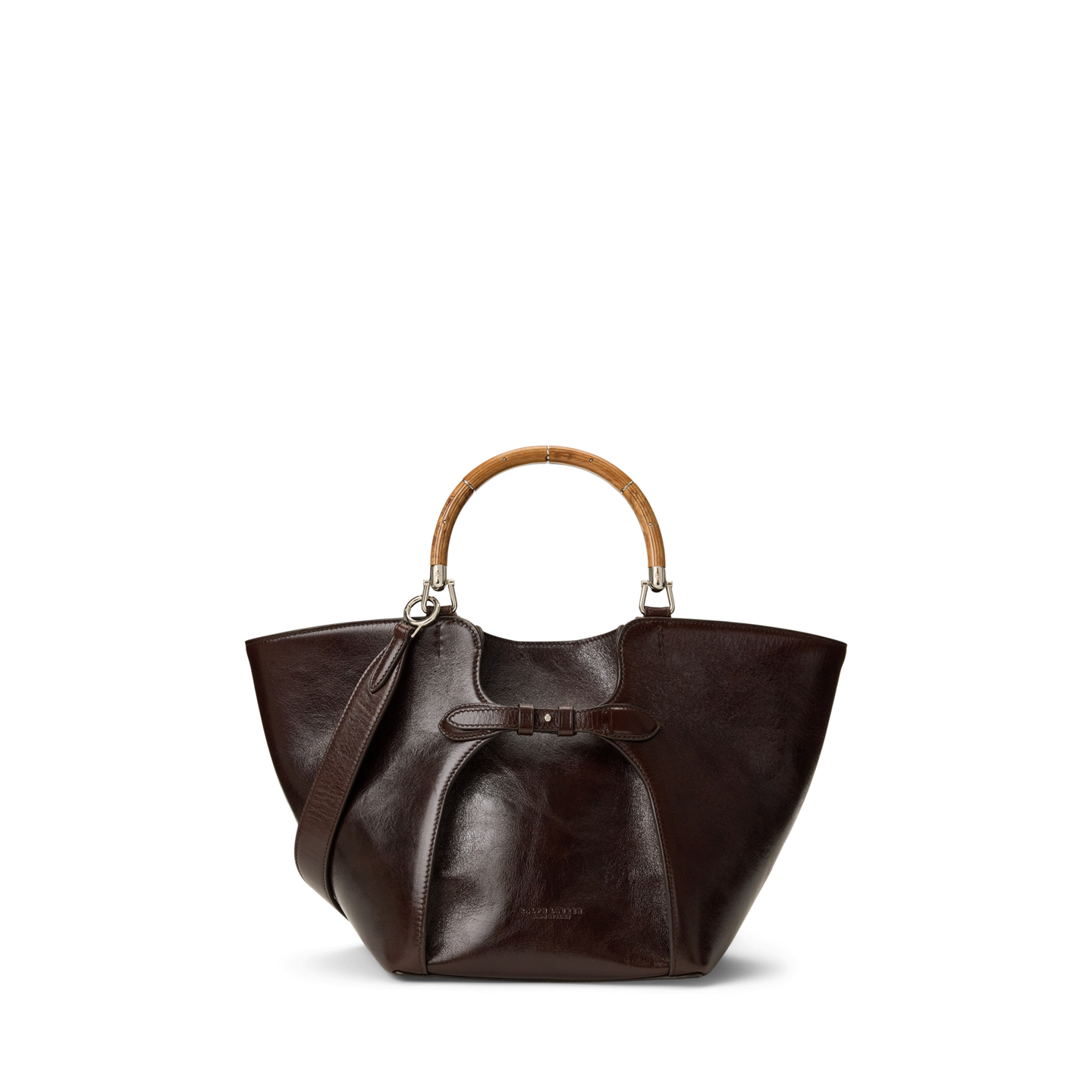 Женская сумка Ralph Lauren The Ralph Washed Leather Tote, цвет: Светло-коричневый — фото 2