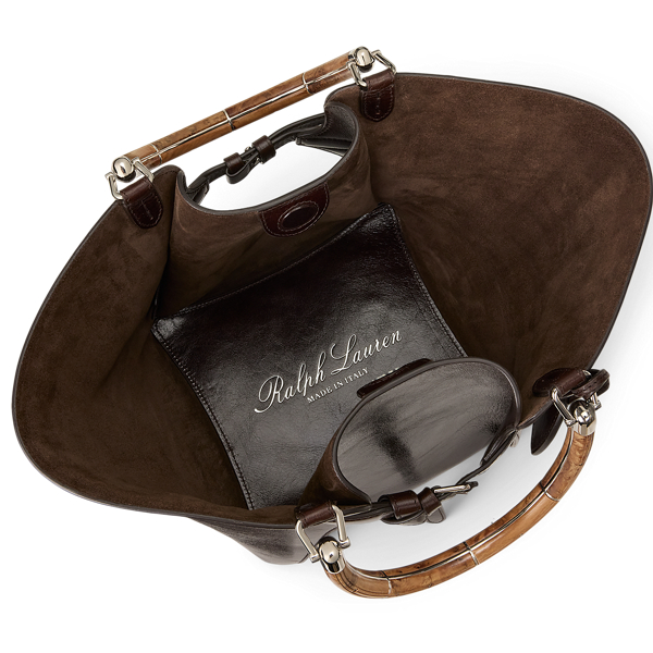 Luggage Brown The Ralph Washed Leather Tote Ralph Lauren Collection 5