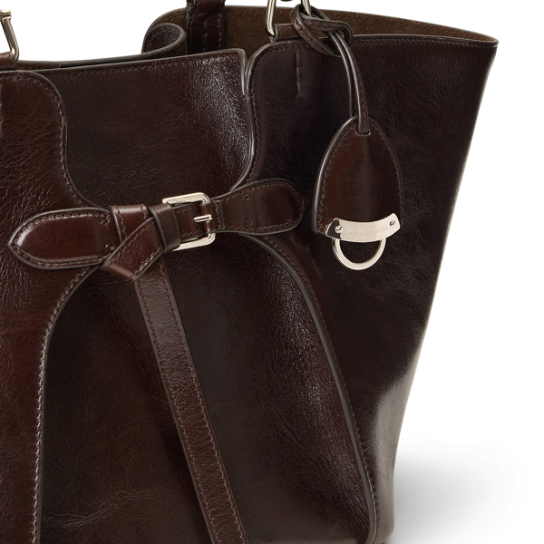 Luggage Brown The Ralph Washed Leather Tote Ralph Lauren Collection 6