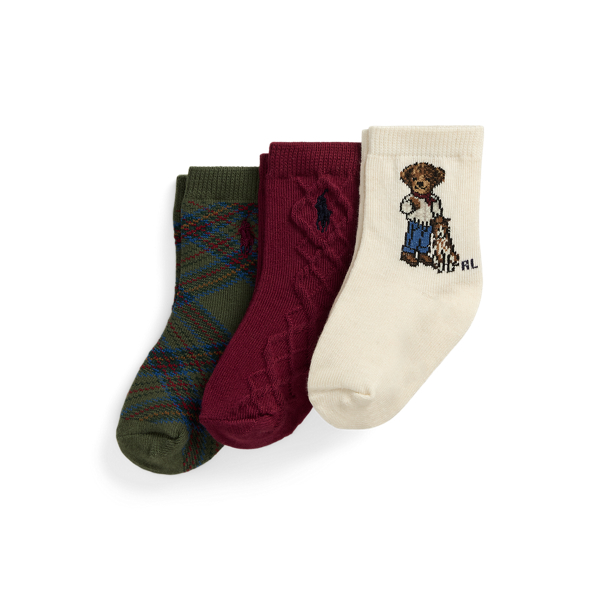 Polo Bear Crew Sock 3-Pack