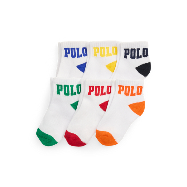 Logo Ankle Sock 6-Pack Boys 2-7 1