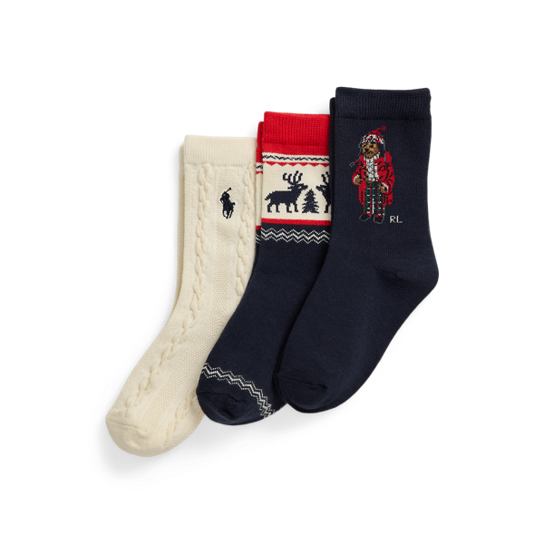 Polo ralph lauren teddy bear socks hotsell