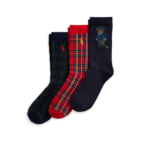 Polo Bear Crew Sock 3-Pack