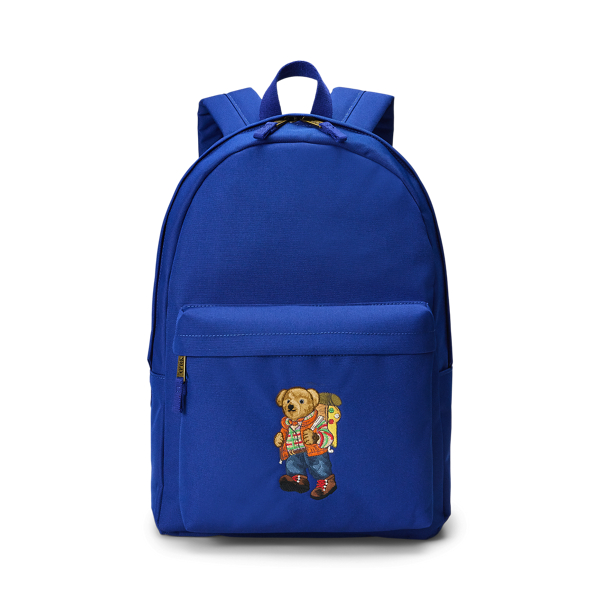 Classic Azure Polo Bear Backpack Boys 1