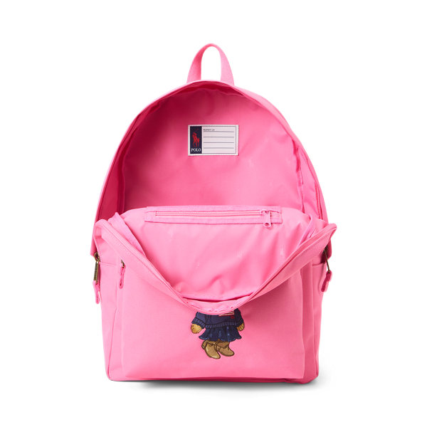 Baja Pink Polo Bear Backpack Boys 8-20 5