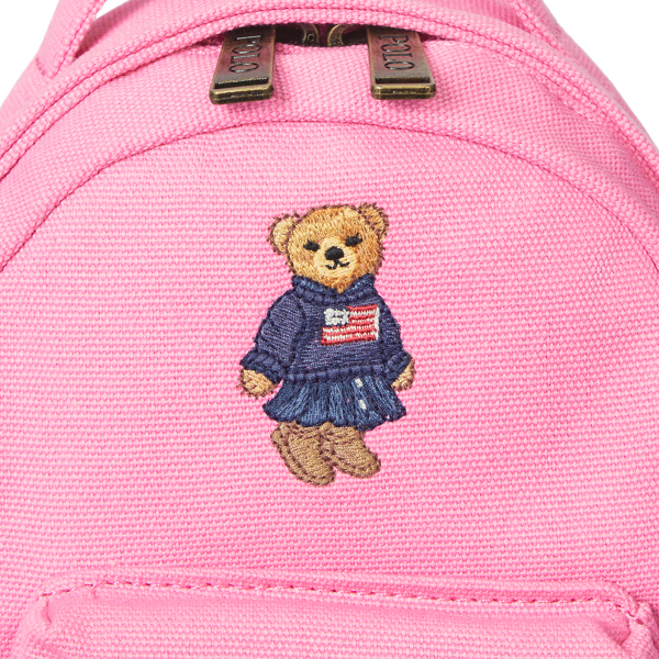 Baja Pink Polo Bear Mini Canvas Crossbody Backpack Boys 8-18 5