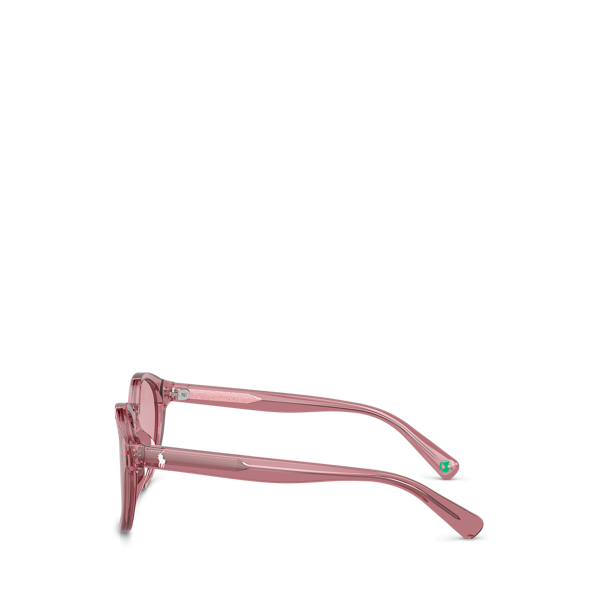 Shiny Transparent Rose Color Shop Sunglasses Girls 3