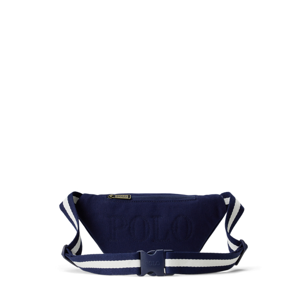 Baseball-Logo Canvas Crossbody Bag