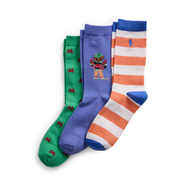 Lot 3 paires de chaussettes à motif
