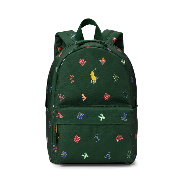 アルファベットプリント スモール バックパック | ラルフ ローレン公式