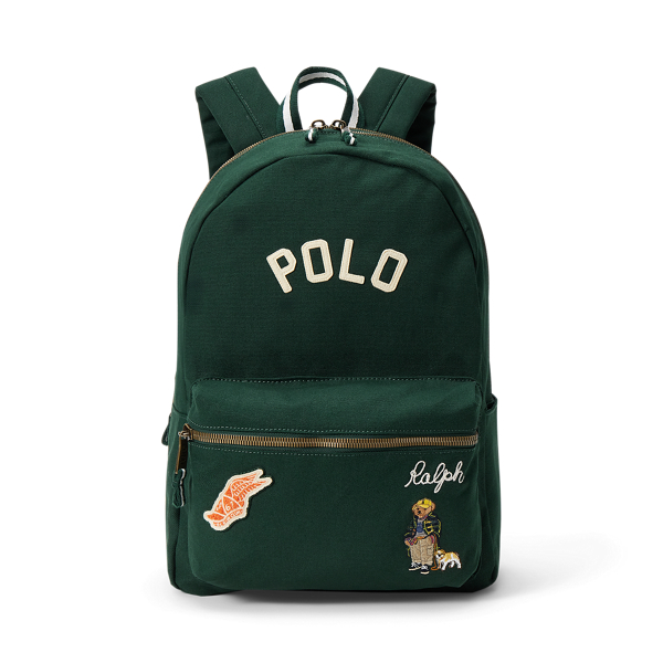 Polo Bear Logo Canvas Backpack for Boys | Ralph Lauren® IN