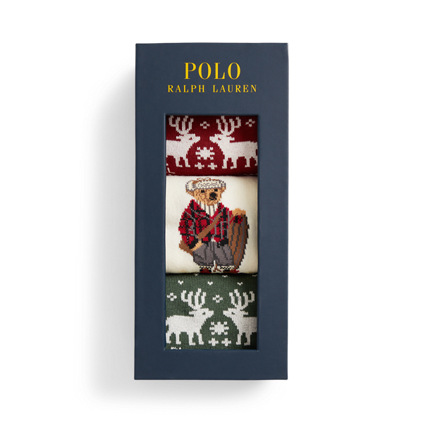 Polo ベア クルー ソックス 3パック ギフト セット | ラルフ ローレン