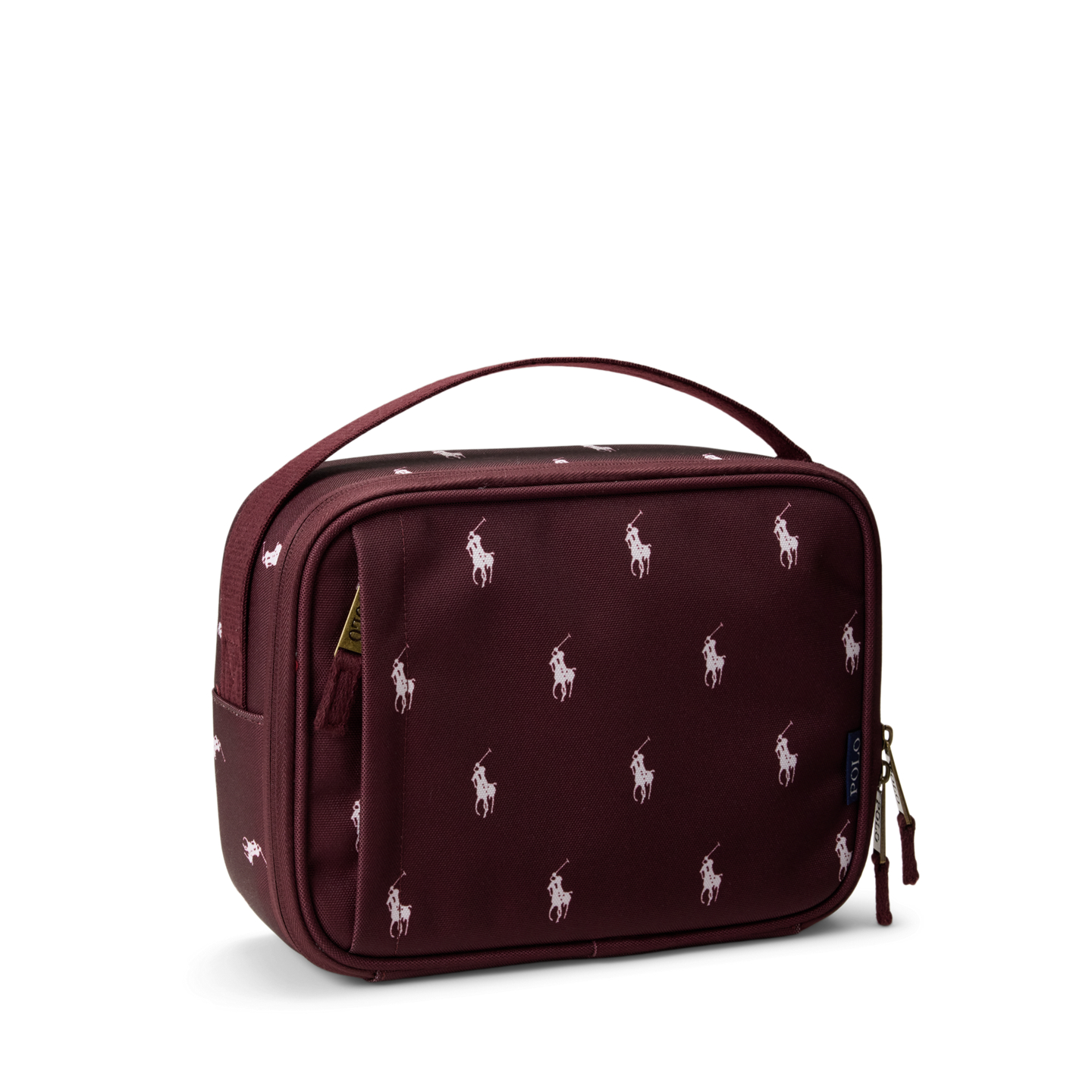 Детские сумки Ralph Lauren Polo Pony Lunch Tote, цвет: Насыщенный рубиновый — фото 1