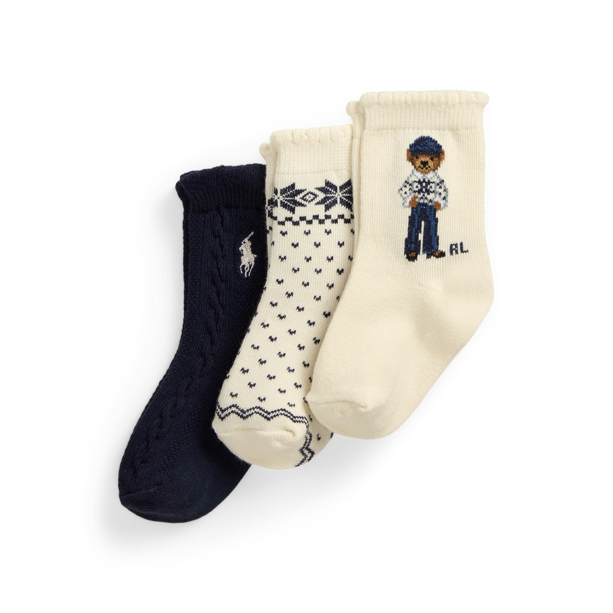 【Polo Ralph Lauren】★ソックス★ Traveler Bear Crew Sock Polo Bear Crew Socks