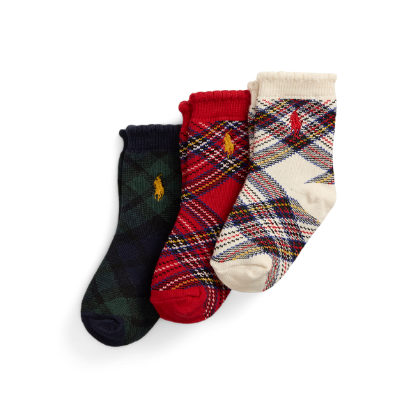 Plaid Crew Sock 3-Pack