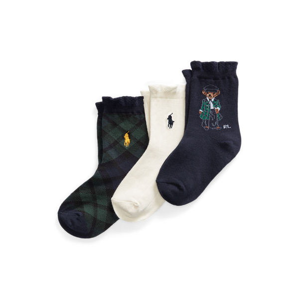 Polo Bear Crew Sock 3-Pack