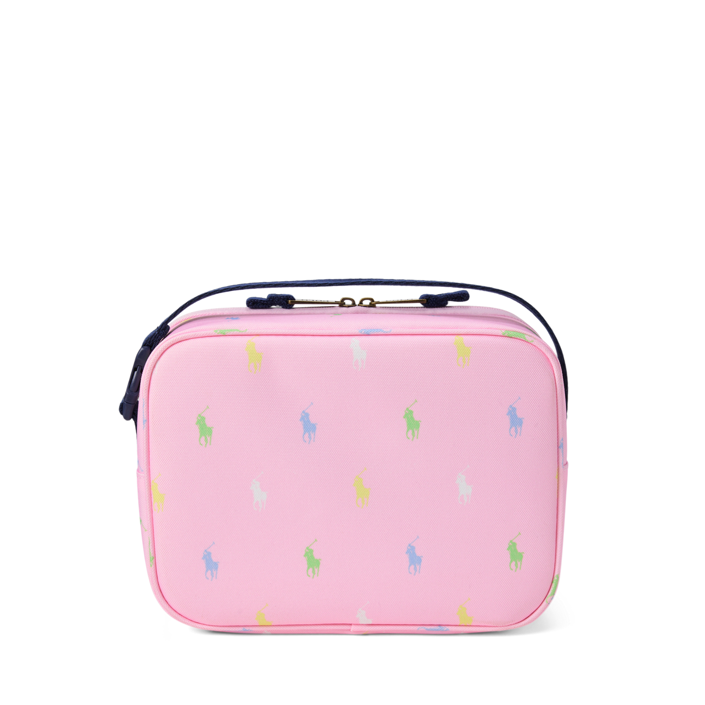 Детская сумка Ralph Lauren Big Pony Insulated Canvas Lunch Tote, цвет: Розовый — фото 1