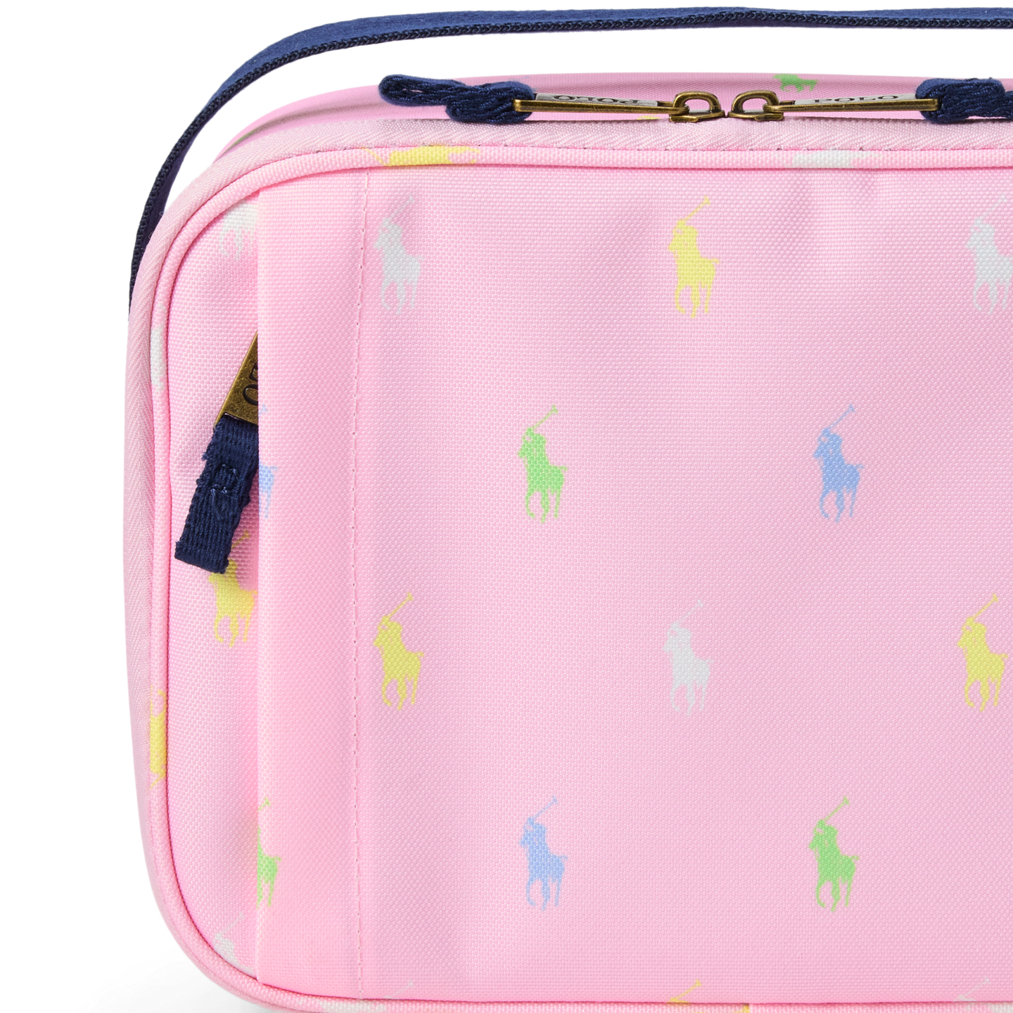 Детская сумка Ralph Lauren Big Pony Insulated Canvas Lunch Tote, цвет: Розовый — фото 3