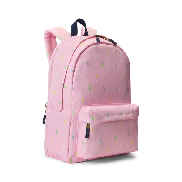 Polo Pony Backpack Girls 7-14 Years in Carmel Pink 3