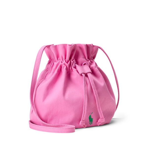 Big Pony Canvas Drawstring Bucket Bag