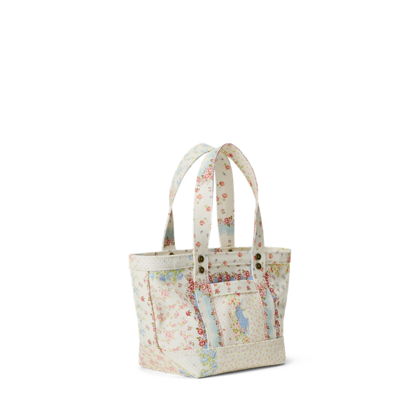Floral Big Pony Cotton Canvas Mini Tote