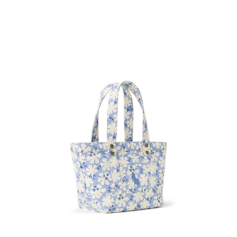 Детская сумка Ralph Lauren Floral Big Pony Canvas Mini Tote, цвет: Лавандовый