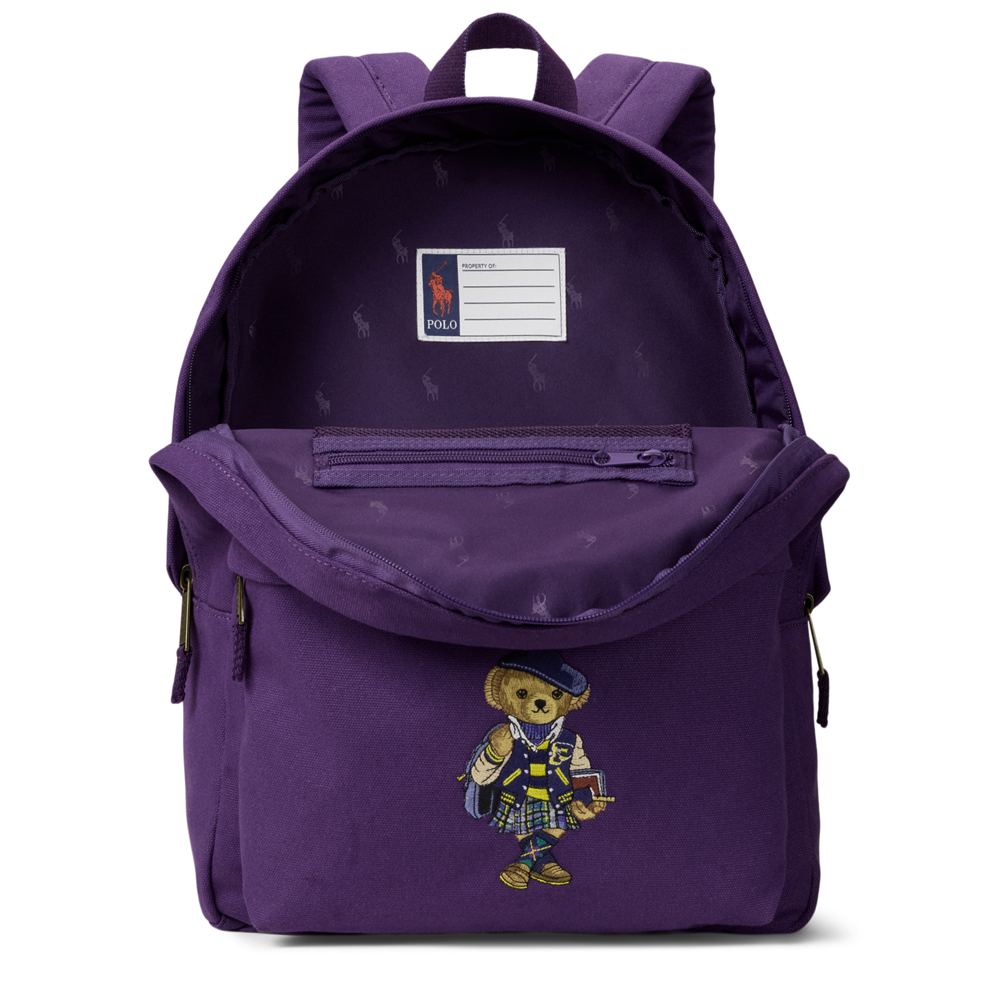 Рюкзак Ralph Lauren Polo Bear Large для детей, цвет: Фиолетовый — фото 3