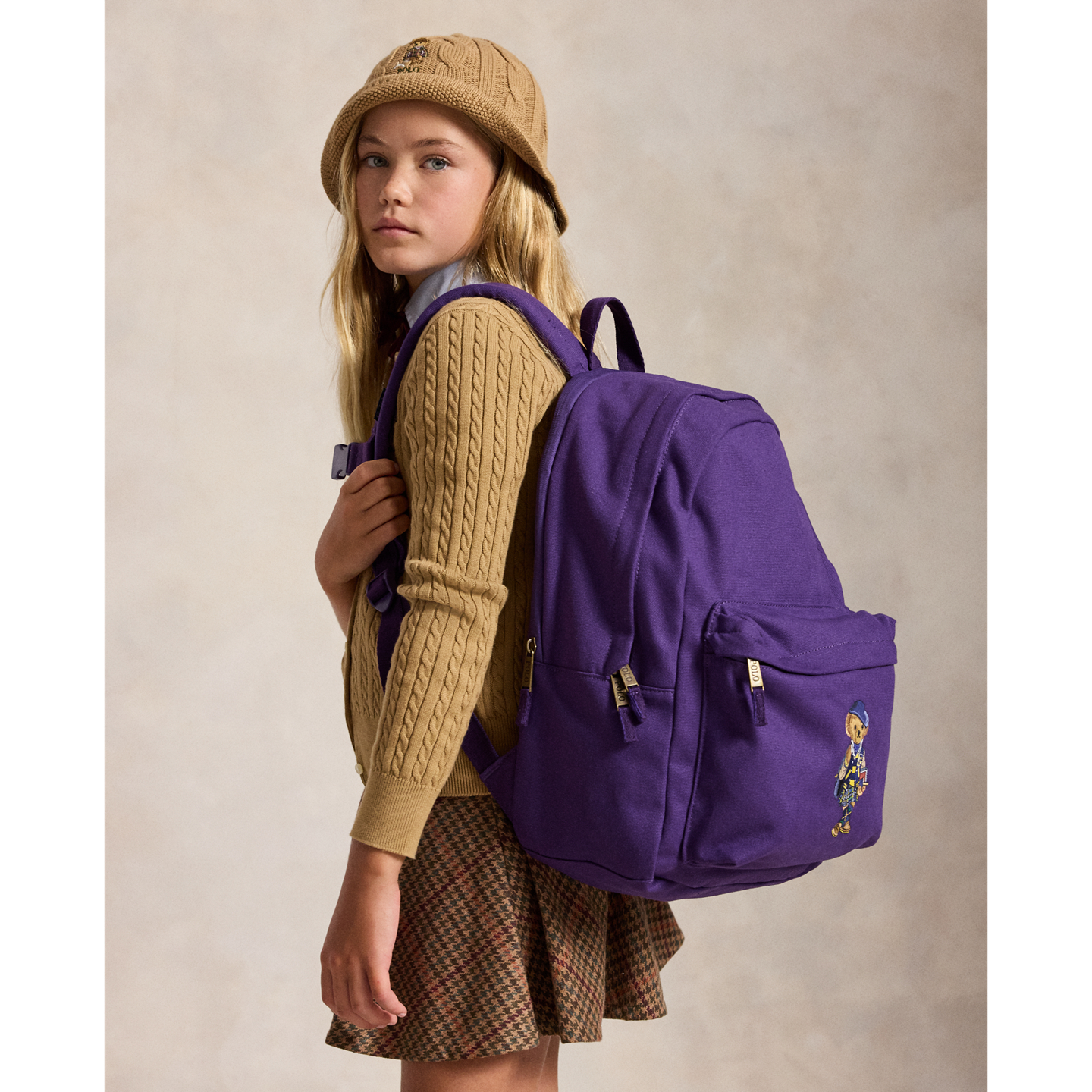 Рюкзак Ralph Lauren Polo Bear Large для детей, цвет: Фиолетовый — фото 5