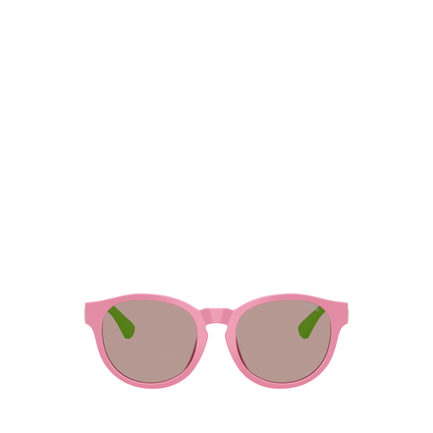 Детские солнцезащитные очки Ralph Lauren Two-Toned-Temple Round Sunglasses, цвет: Блестящий розовый — фото 1