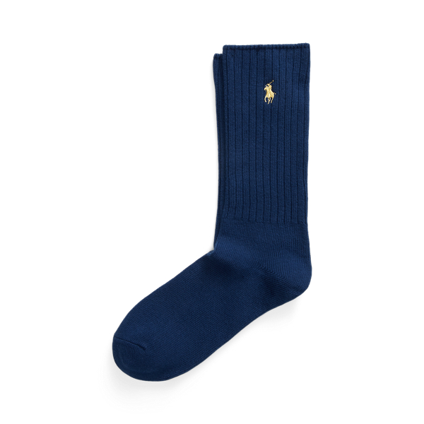 Cotton-Blend Crew Socks