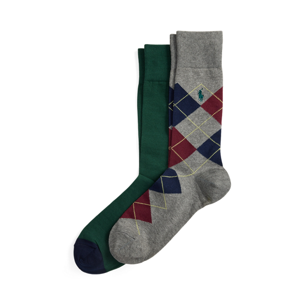 Lot 2 paires de chaussettes à losanges