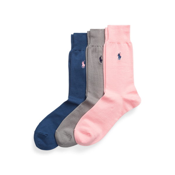 Cotton Blend Trouser Sock 3 Pack for Men Ralph Lauren IE