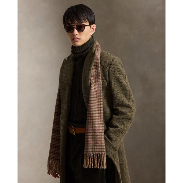 Brown Reversible Wool-Blend Scarf Polo Ralph Lauren 2