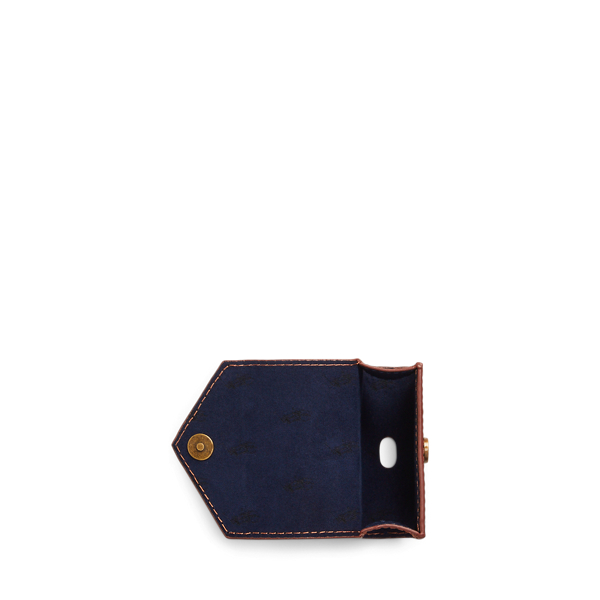 Brown/gold Burnished Leather AirPods Pro Case Polo Ralph Lauren 3