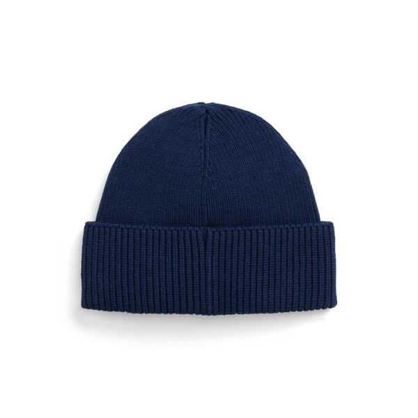 Newport Navy Polo Bear Rib-Knit Cotton Beanie Polo Ralph Lauren 2