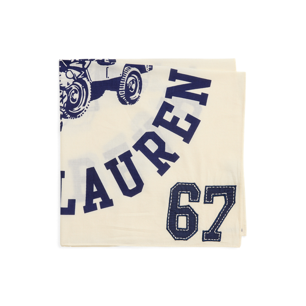 White/Navy Polo Bear Cotton Bandanna Polo Ralph Lauren 2