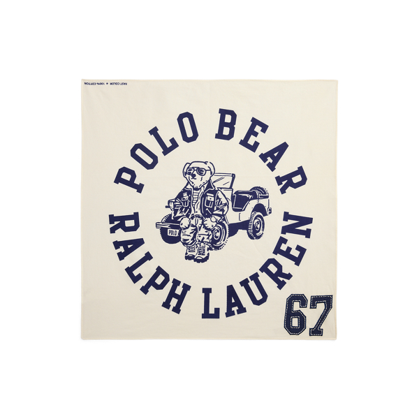 White/Navy Polo Bear Cotton Bandanna Polo Ralph Lauren 1