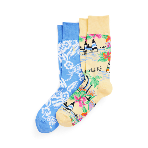 Tropical Trouser Sock Two-Pack