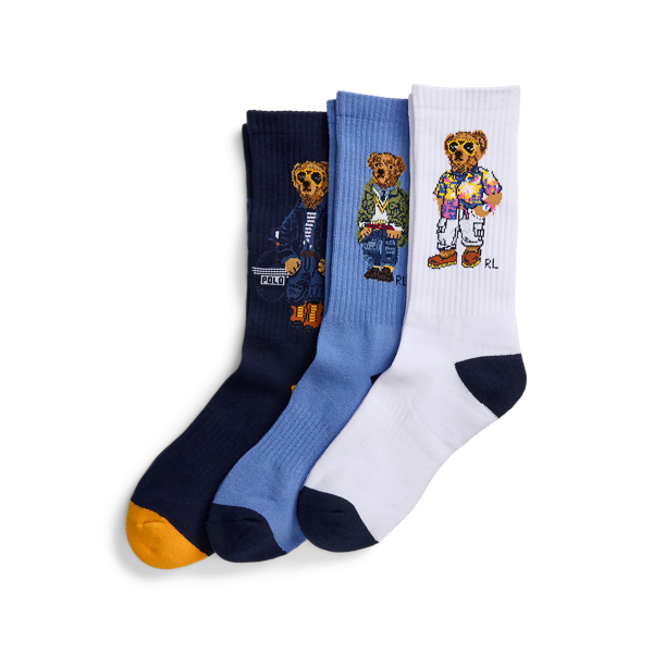 Polo Bear Crew 3-Sock Gift Set