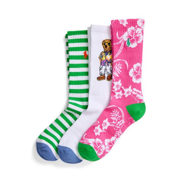 Polo Bear Crew 3-Sock Gift Set