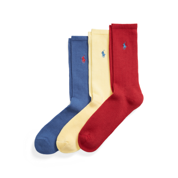 Cushioned Cotton-Blend Crew Sock 3-Pack