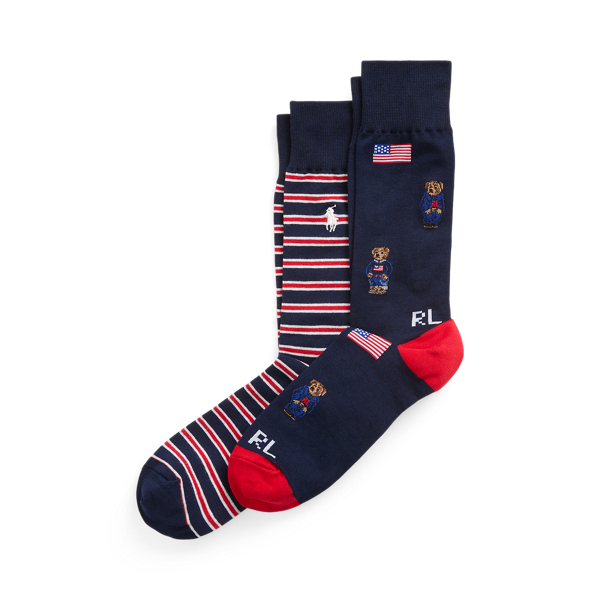2 paires de chaussettes hautes Polo Bear